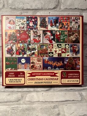 Advent Calendar Christmas Jigsaw Puzzle 24 little puzzles combine into 1